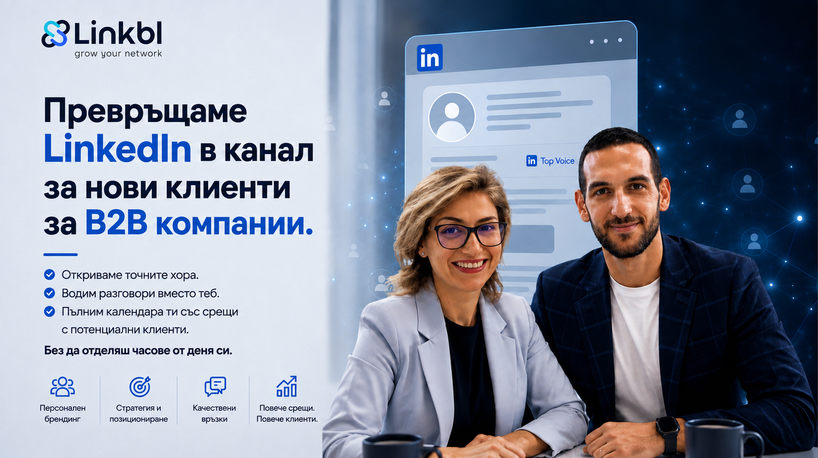LinkBL - LinkedIn за нови клиенти за B2B компании